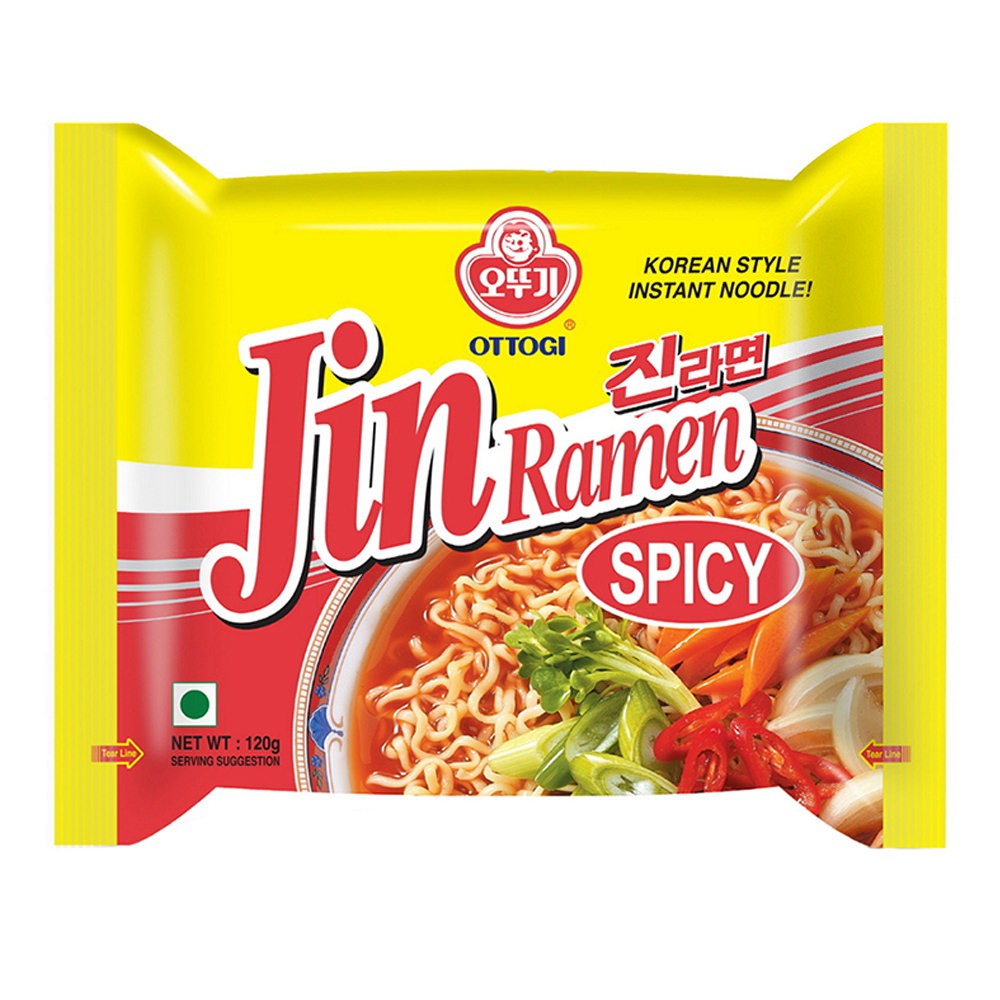 Ottogi Jin Instant  Ramyeon Spicy Korean  Noodles  Shopee 