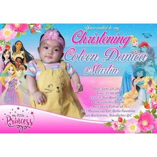INVITATION CARD CHRISTENING AND BIRTHDAY