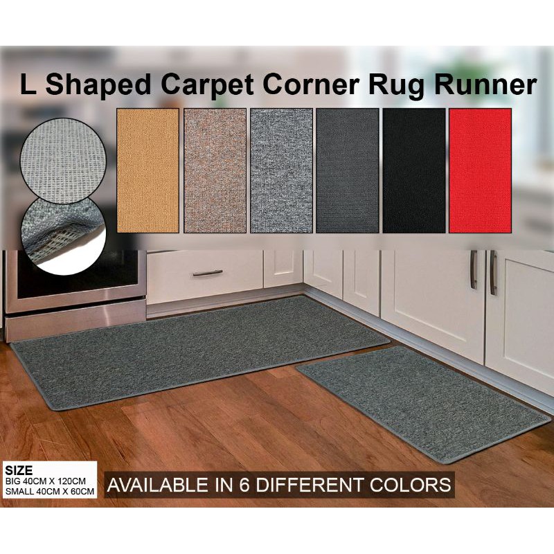 Shaped Carpet Corner Rug Runner Doormat, L Shaped Rug