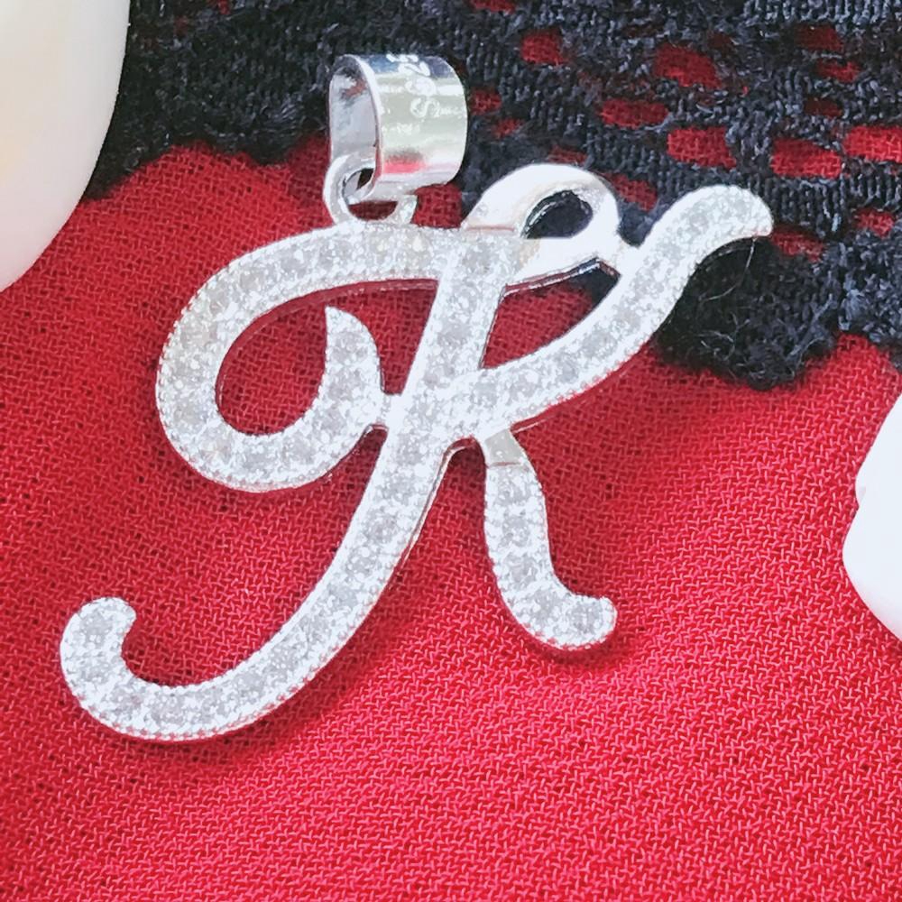 Silver Kingdom Letter K Ladies Necklace  Italy Silver | Shopee  Philippines