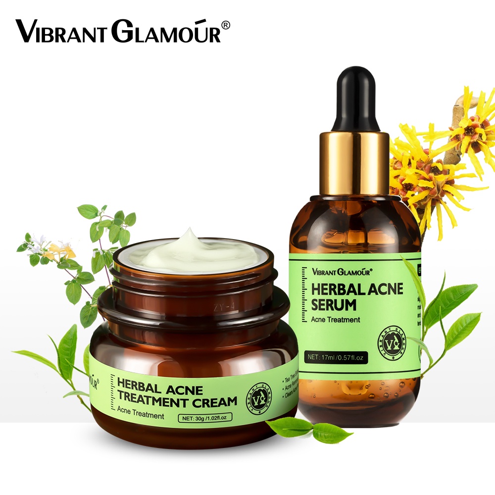 VIBRANT GLAMOUR Herbal Acne Treatment Set Anti-Acne Clear Pimples