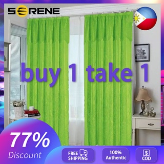 Curtain sale for window buy 1 take 1 Kurtina buy 1 take 1 Curtain 2 in 1 set on sale Yellow curtain 