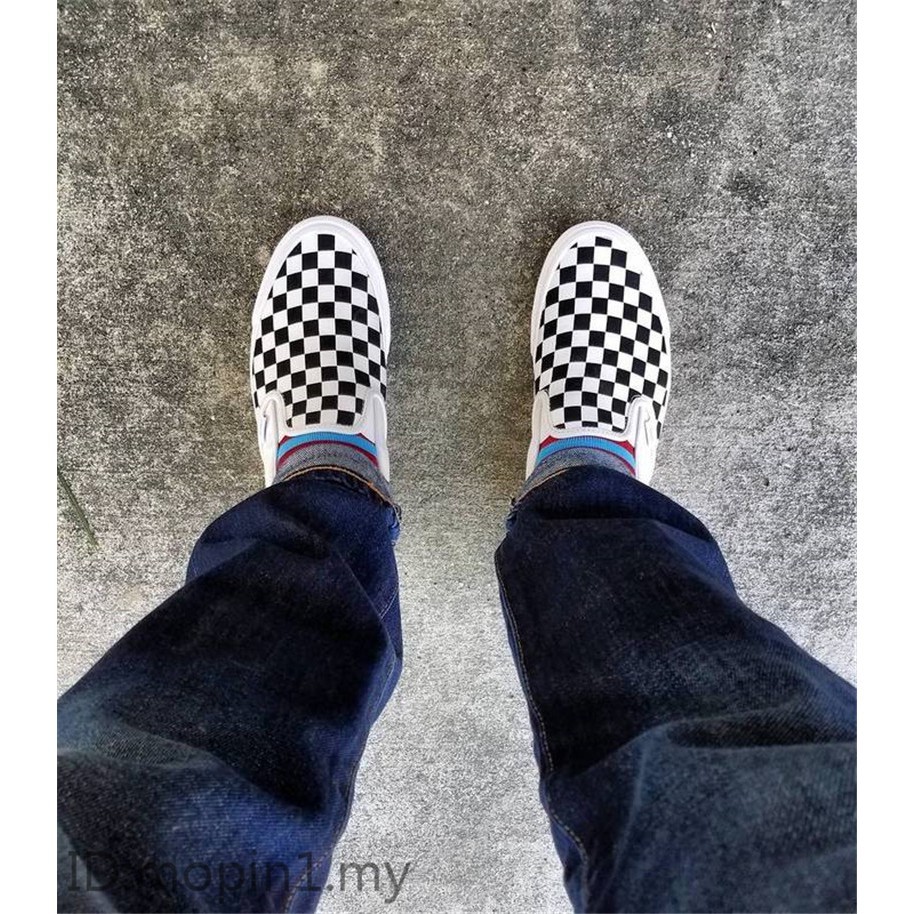vans vault checkerboard on feet