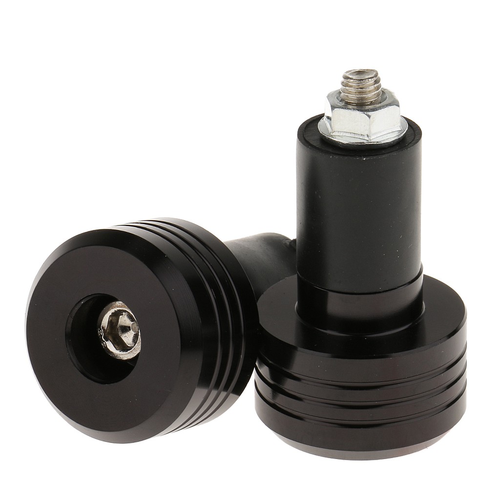 2pc Motorcycle Handlebar Aluminum 22MM Grips Bar End Cap Plug Slider