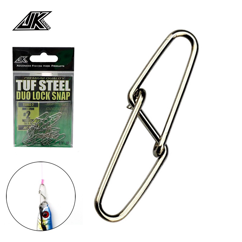 JK TSDLS Fishing Swivels Snap Tuf Steel Swivel Symmetrical Snap Pin