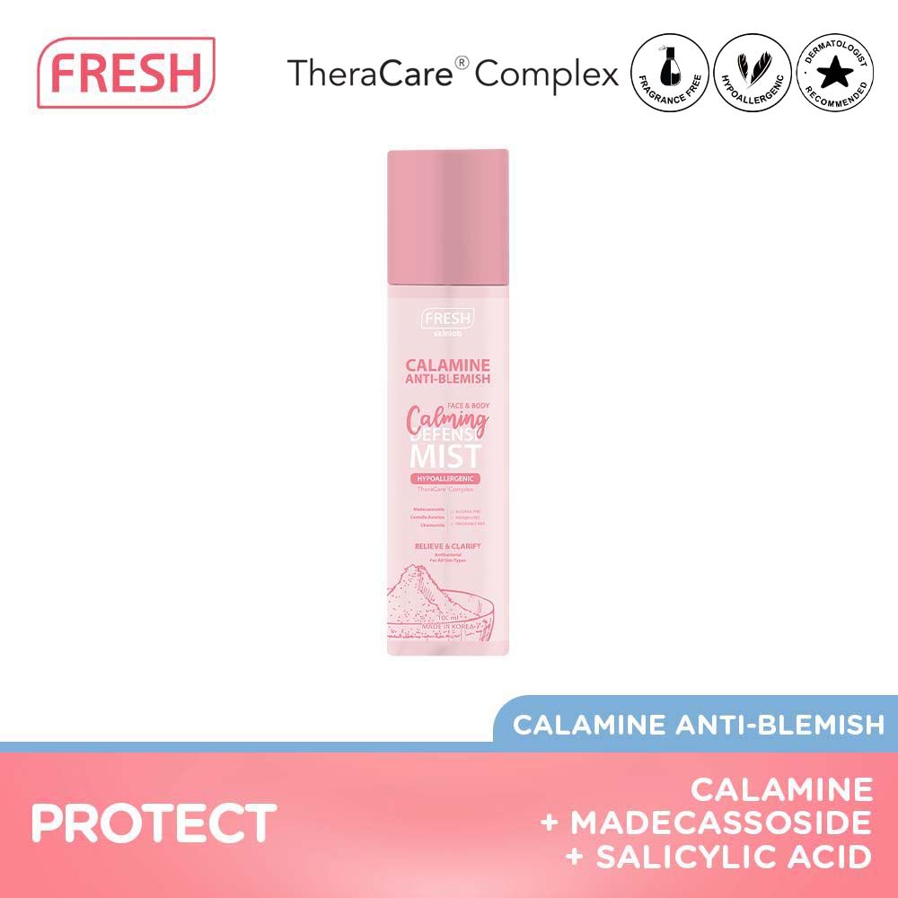 Fresh Skinlab Calamine Anti Blemish - For Sensitive Skin - Face and Body Calming Defense Mist 100 mL