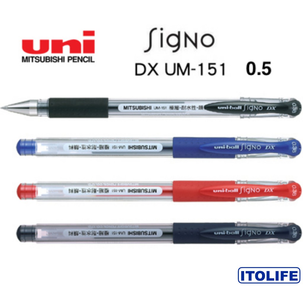 Uniball Signo UM151 (DX) Gel Pen 0.5mm 1pc Shopee Philippines