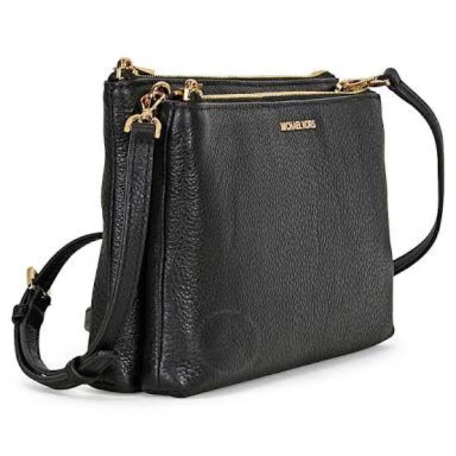 michael kors crossbody double zip