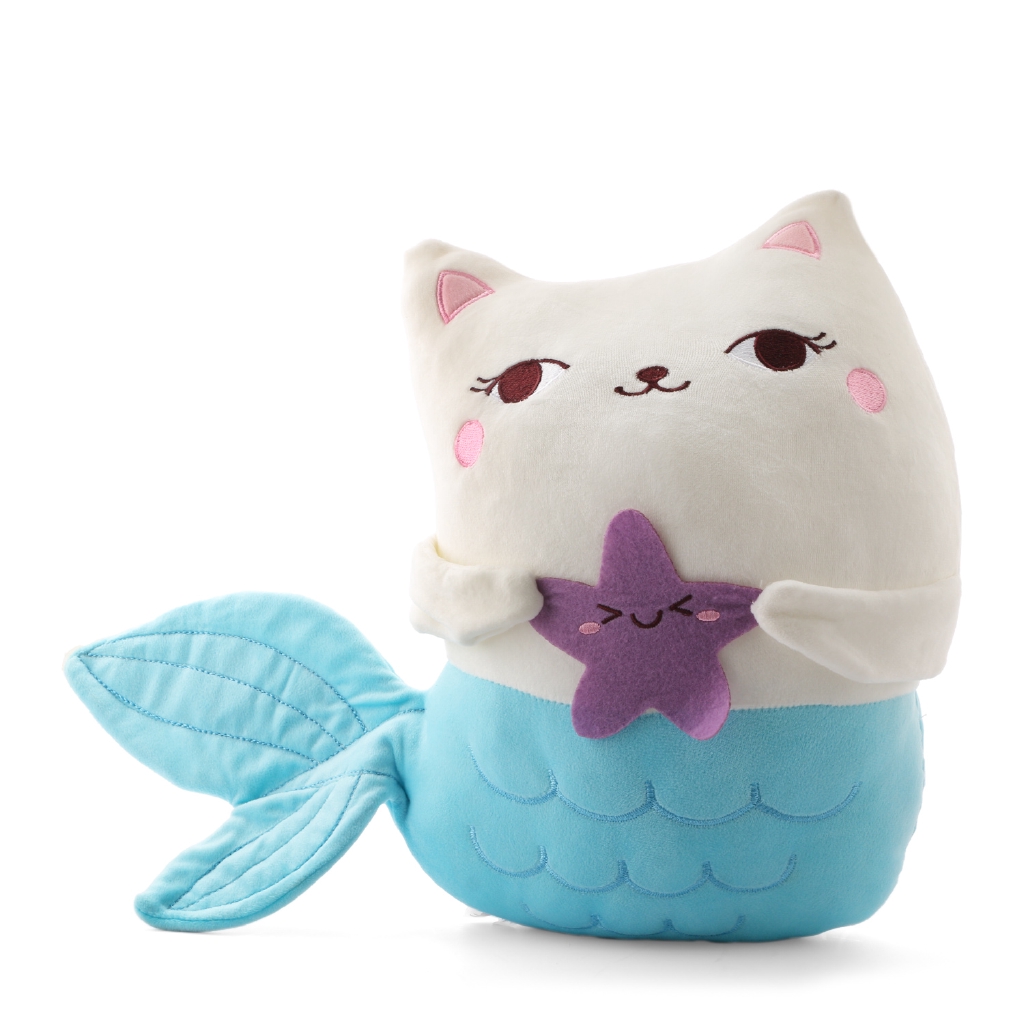 mermaid cat plush