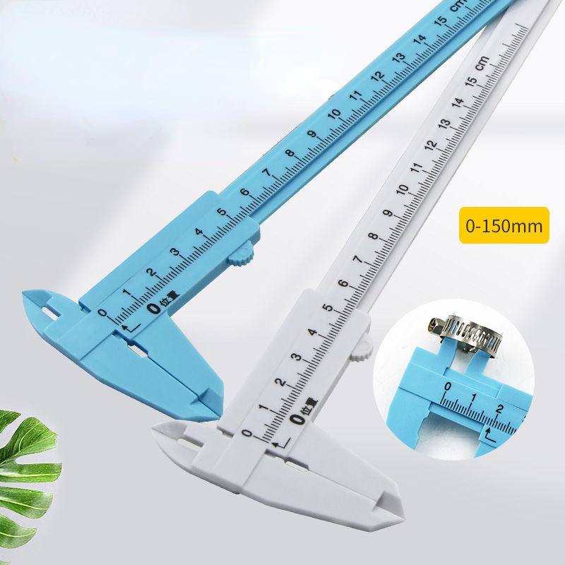 0150mm Plastic Measuring Vernier Caliper Tattoo Caliper Ruler Gauge Plastic Ruler Accurate