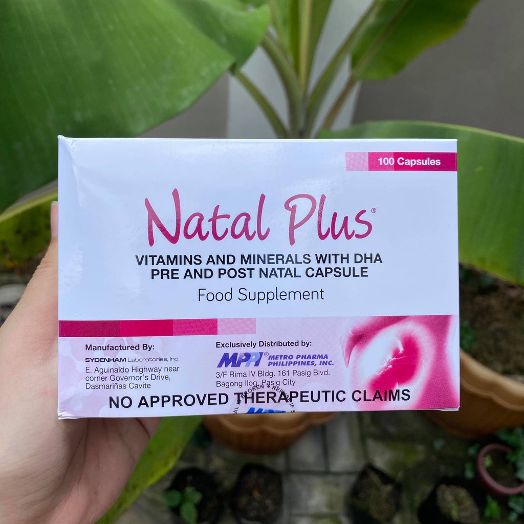 Natal Plus Vitamins and Minerals with DHA Shopee Philippines