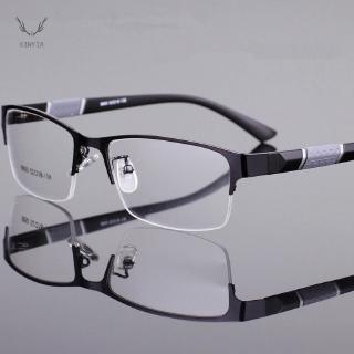 【READY STOCK】Classical Half Frame Eyeglasses Women/Men Anti Blue Eyeglasses Computer Eyewears