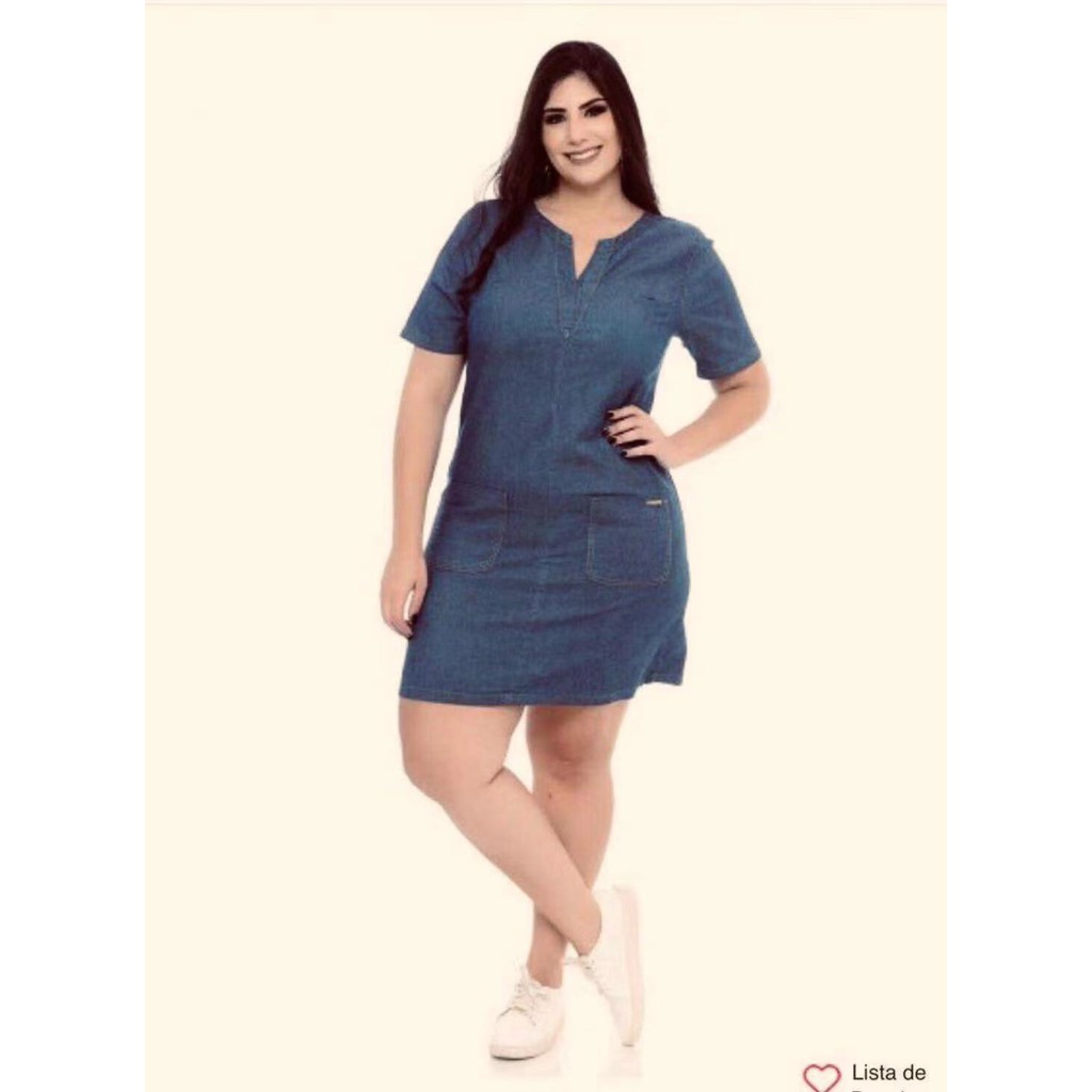 plus size denim dress