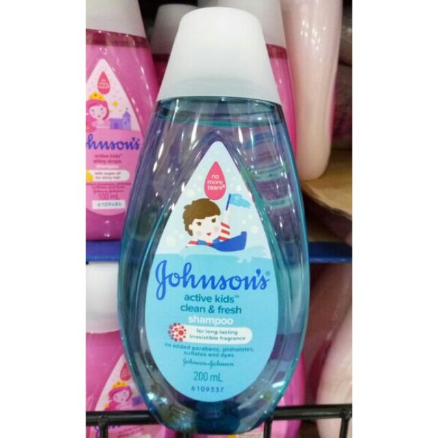 johnson baby shampoo active fresh