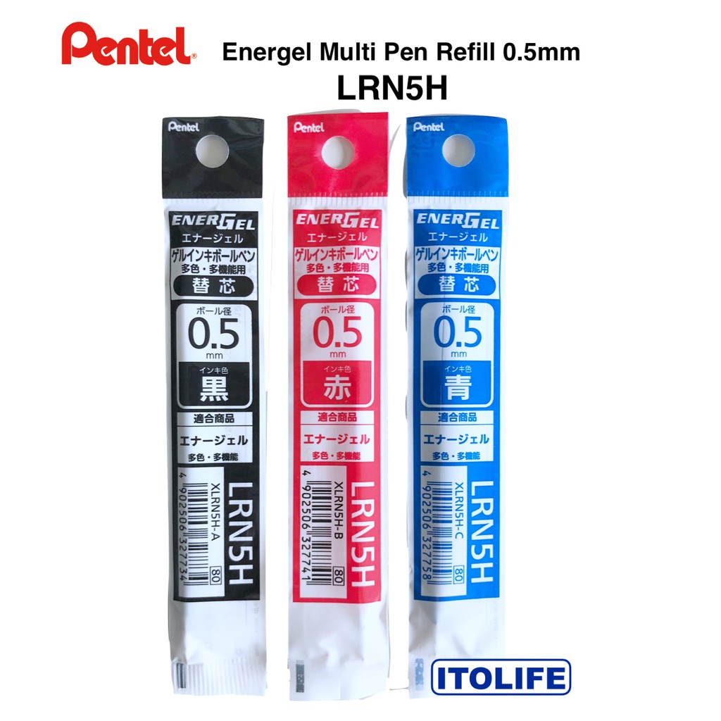 Pentel ENERGEL LRN5H Gel Ink Multi Pen Refill 0.5mm 1pc Shopee