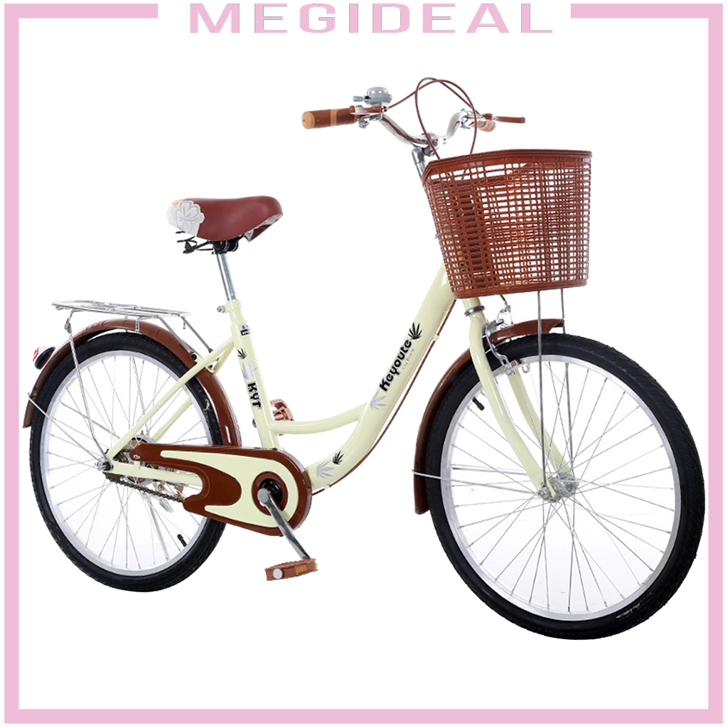 vintage style ladies bike with basket