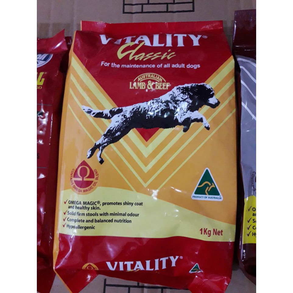 VITALITY CLASSIC LAMB & BEEF DOG DRY FOOD (3kgoriginal pack) Shopee