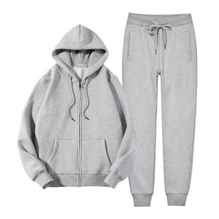 Unisex Hoodie Jacket With Zipper / Jogger Terno