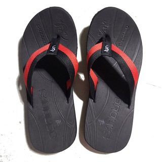 Slippers Sandugo BlackXRed (Available Sizes 5, 6, 7, 8, 9, 10, 11, 12 ...