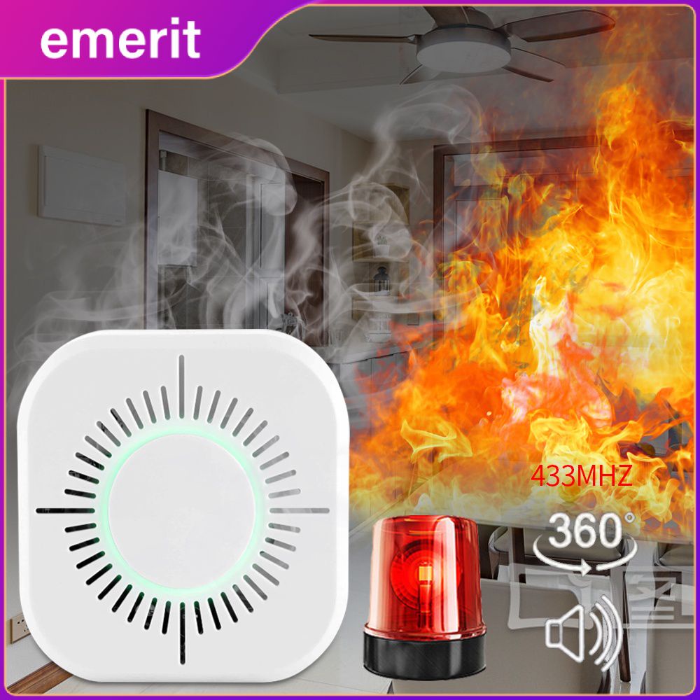 Tuya Wifi Smoke Detector Sensor 90DB Alarm Fire Smart Smoke Detector