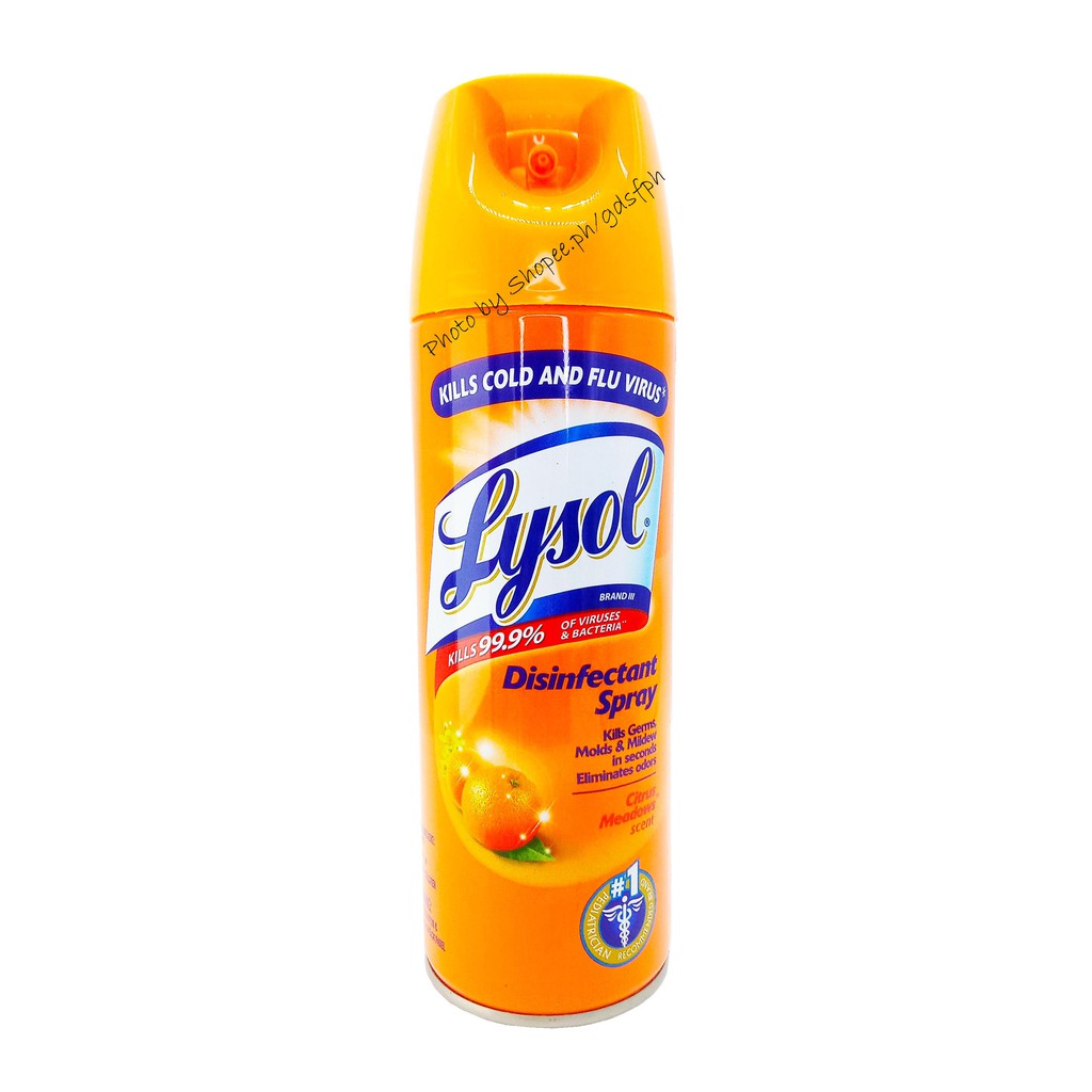 Lysol Spray Citrus Meadows 340g S4 Shopee Philippines