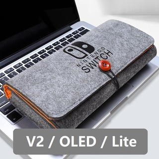 Portable Case Felt Pouch Carrying Case Protective Storage Bag for Nintendo Switch/OLED/Lite
