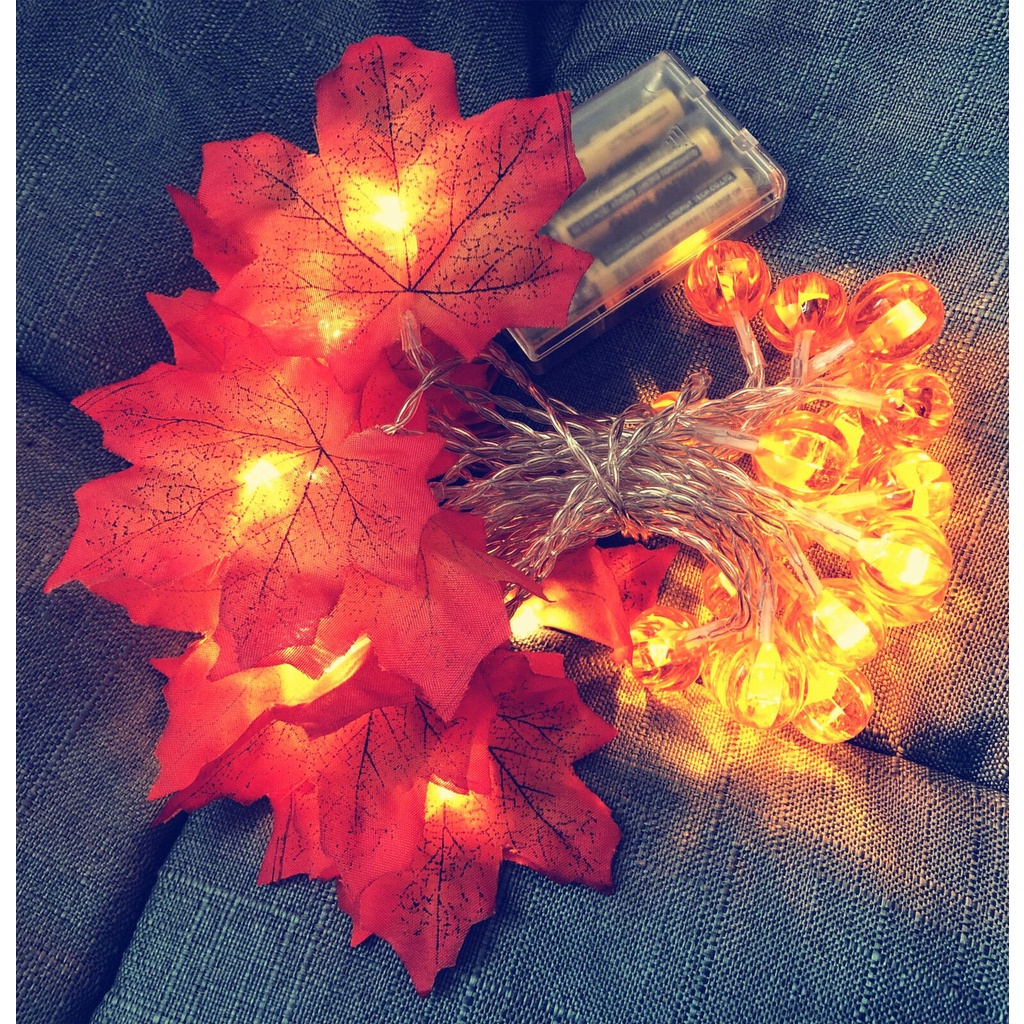 1.5/3M Maple Leaves Garland Led String Lights for Christmas Party Battery/USB