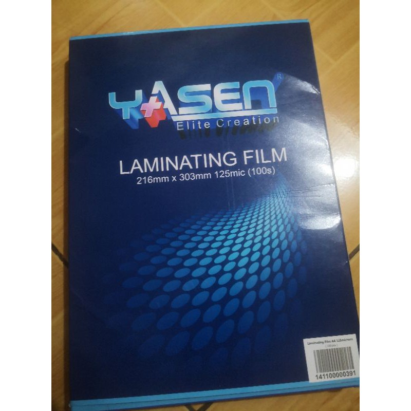 yasen A4 laminating film 125 mic 10 pcs Shopee Philippines