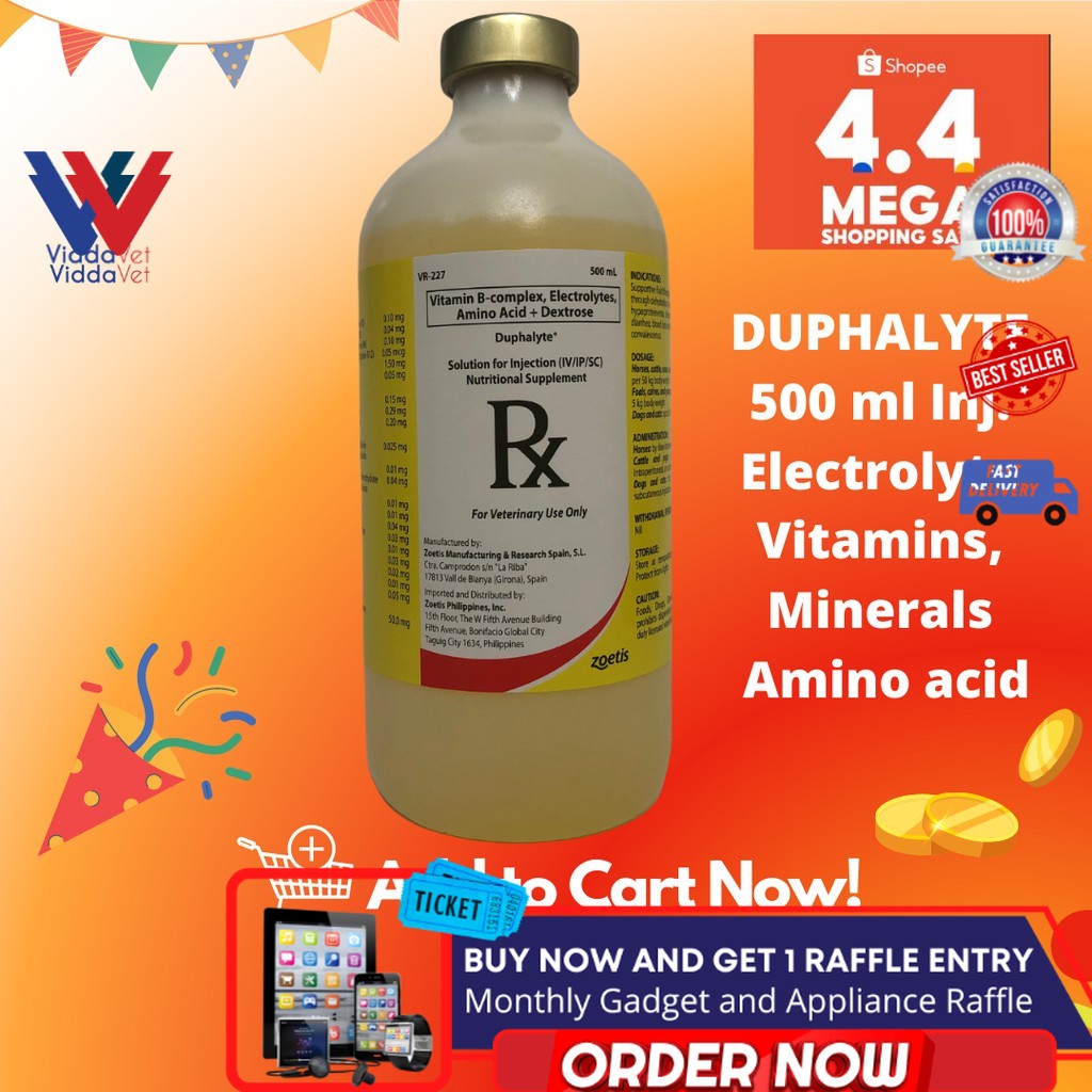 Viddavet 500ml Zeotis Duphalyte Vitamin Amoxicillin