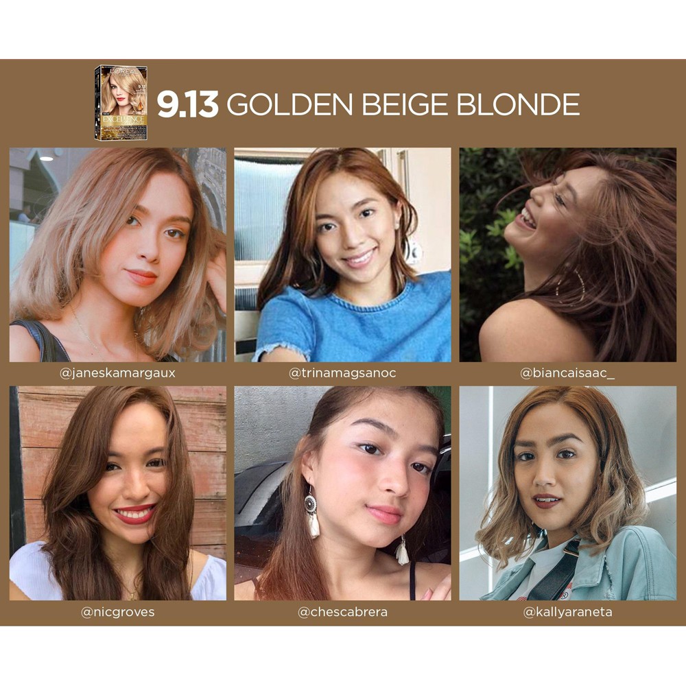 Loreal Excellence Fashion Golden Beige Blonde | Shopee Philippines