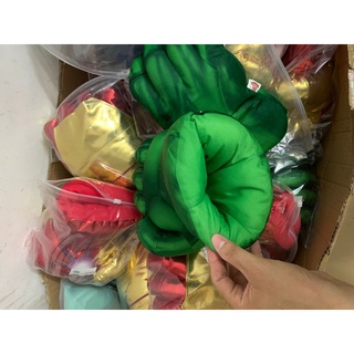 2PC Kid avenger Endgam Incredibl Superhero Figure Spider ma/Hulks toys boxing Gloves boy Halloween gift Hulk Gloves #4