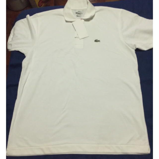 Original Lacoste White Polo Shirt | Shopee Philippines