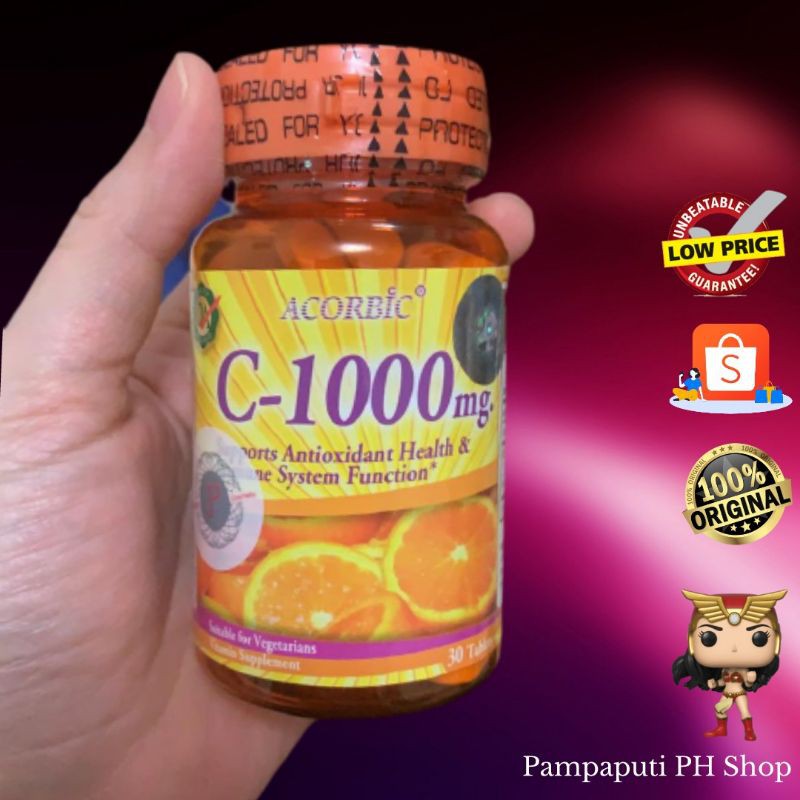 Orig Acorbic Vitamin C 1000mg 30tabs Shopee Philippines