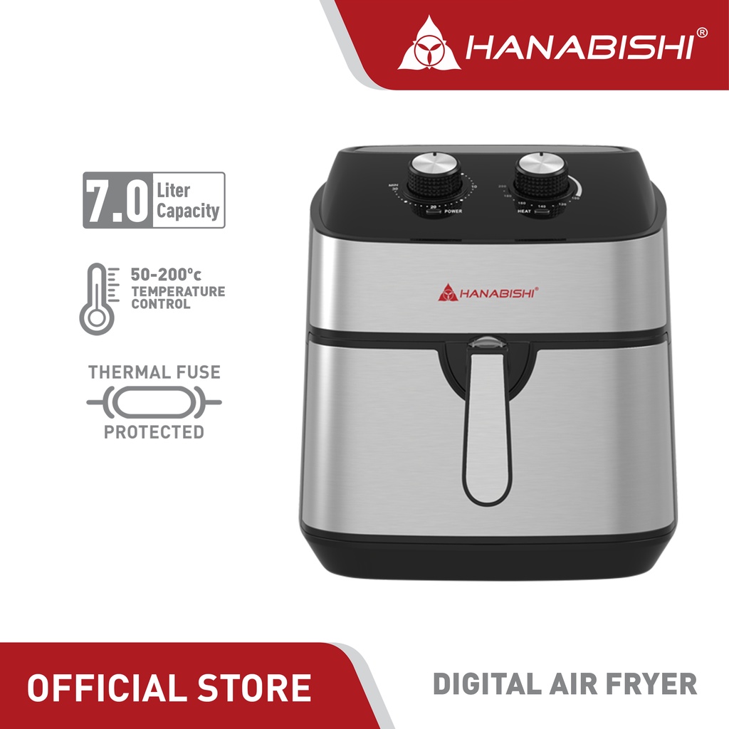 Hanabishi Air Fryer 7L HAFRYER70SSM 7 liter Capacity Shopee Philippines