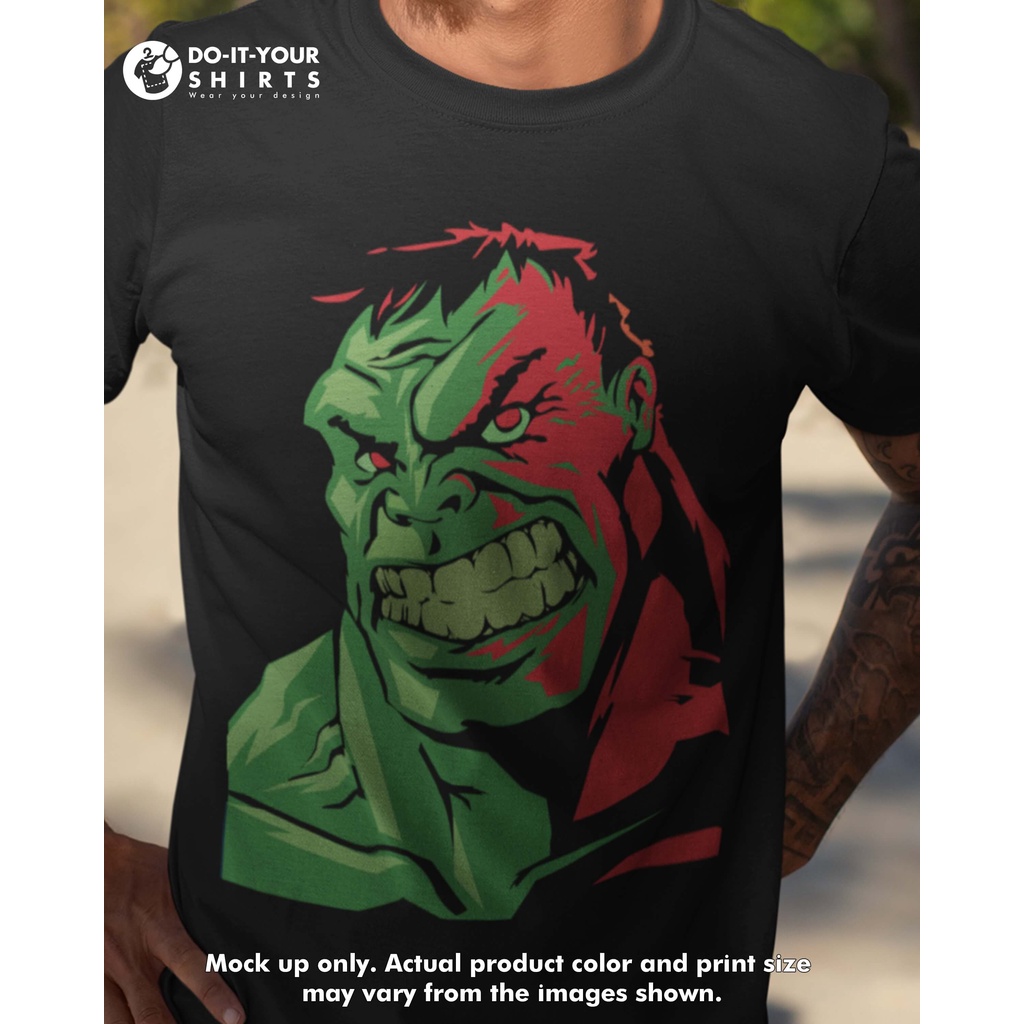 Marvel Hulk Angry Unisex Tshirt Black