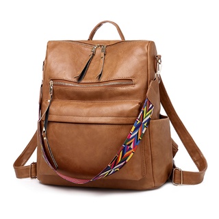 Imperial Horse H611 Backpack Purse for Women Leather Travel Convertible Fashion Designer Ladies College with Tassel