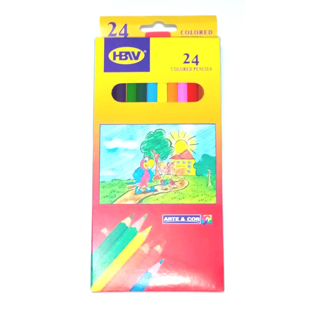 HBW 24 pieces colored pencils Arte & Cor made in China | Shopee Philippines