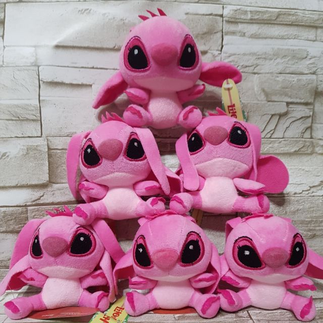 pink stitch stuffed toy