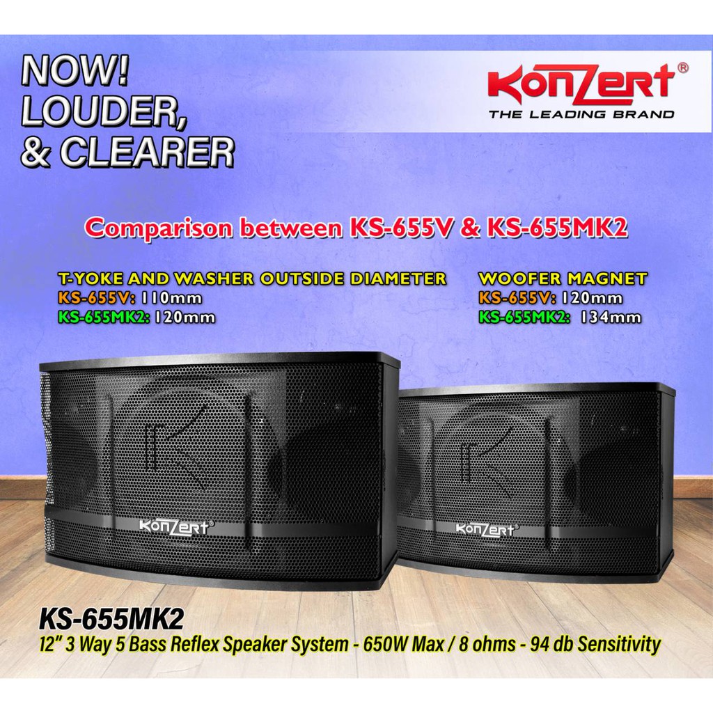 konzert speaker 650 watts