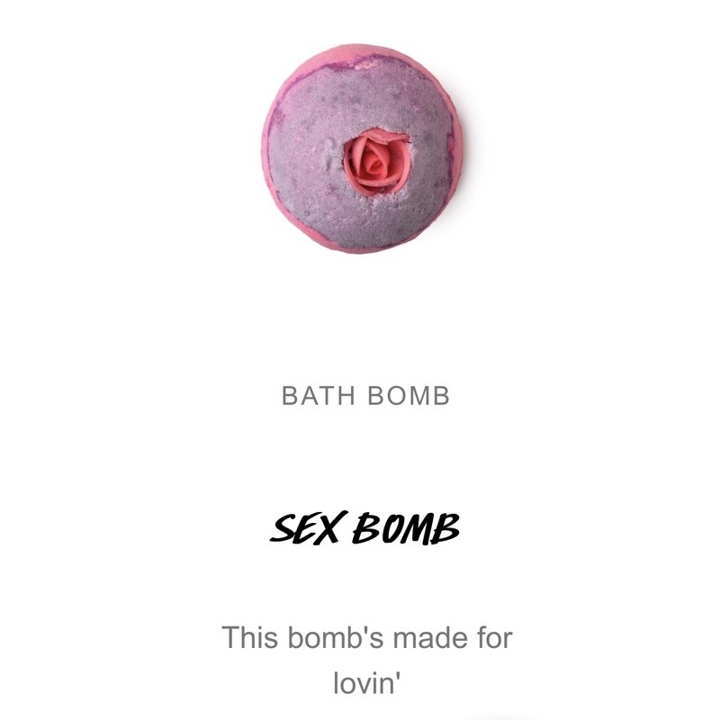 Lush Bath Bomb Sex Bomb (200g) Shopee Philippines