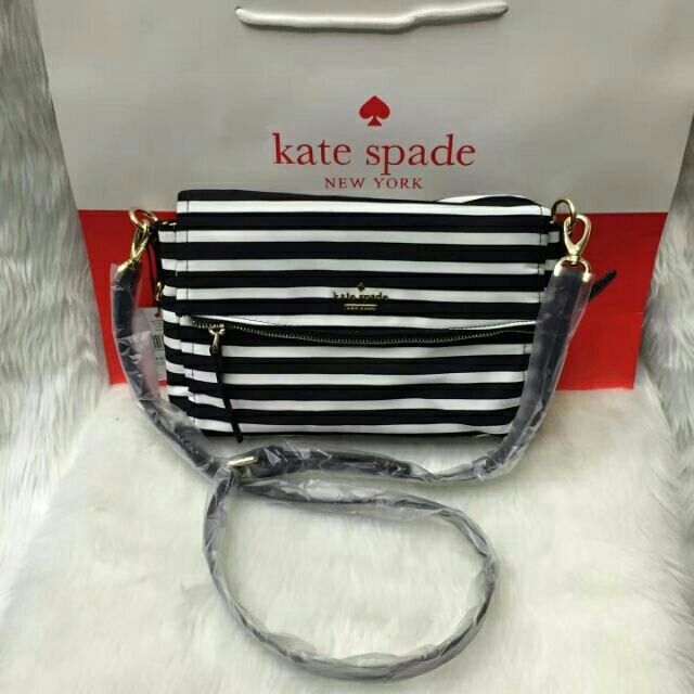 kate spade sling bag stripes