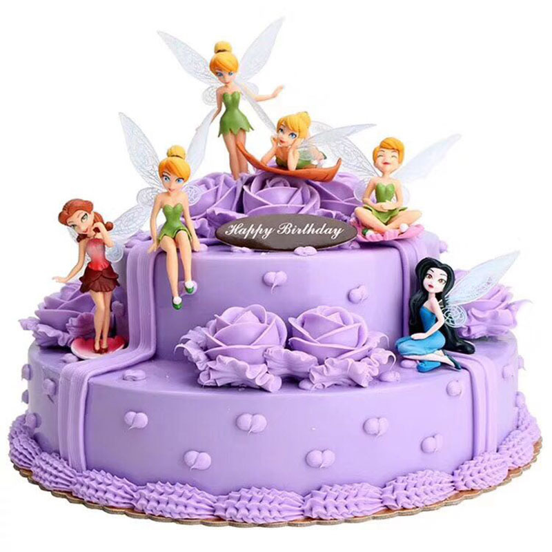 6PCS pari-pari CARTOON CAKE TOPPER- Elf Princess Flower Fairy Baking Cake  Decoration | Shopee Philippines