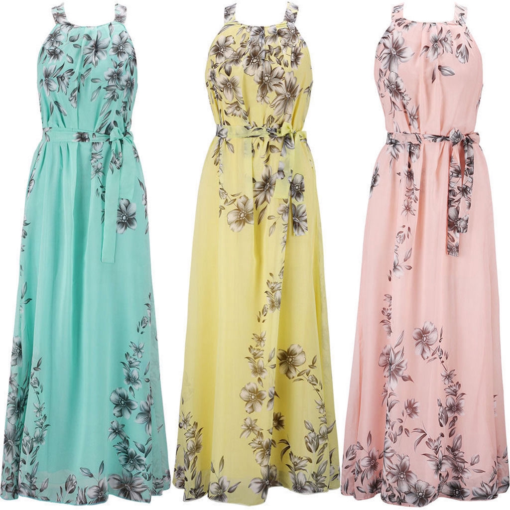 chiffon maxi gown