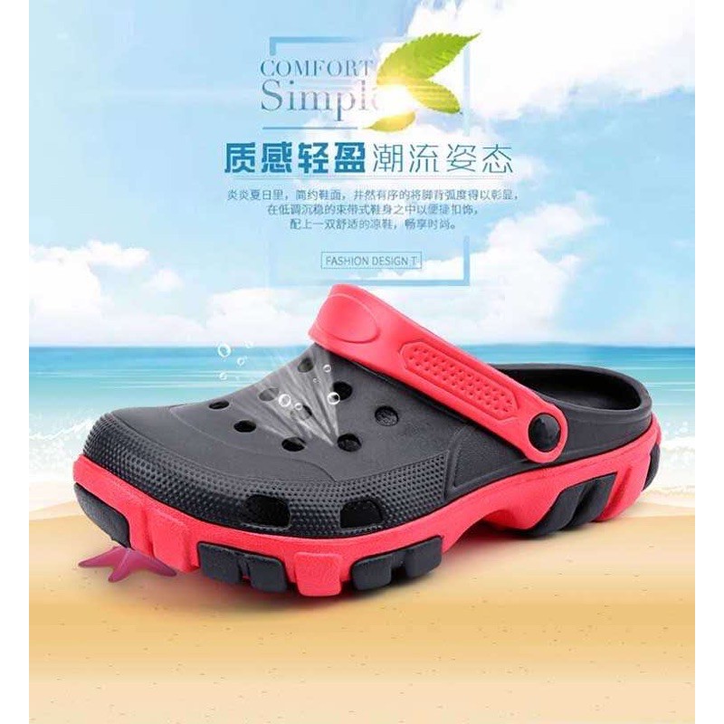 men's slip on sandals crocs style