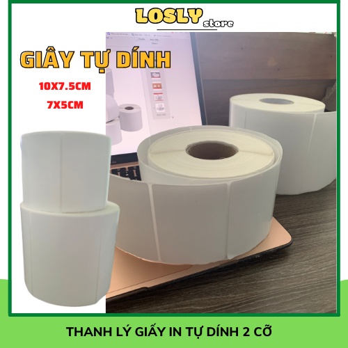 Selfadhesive printing paper Liquidation 2 sizes 10x7.5cm and 7x5cm