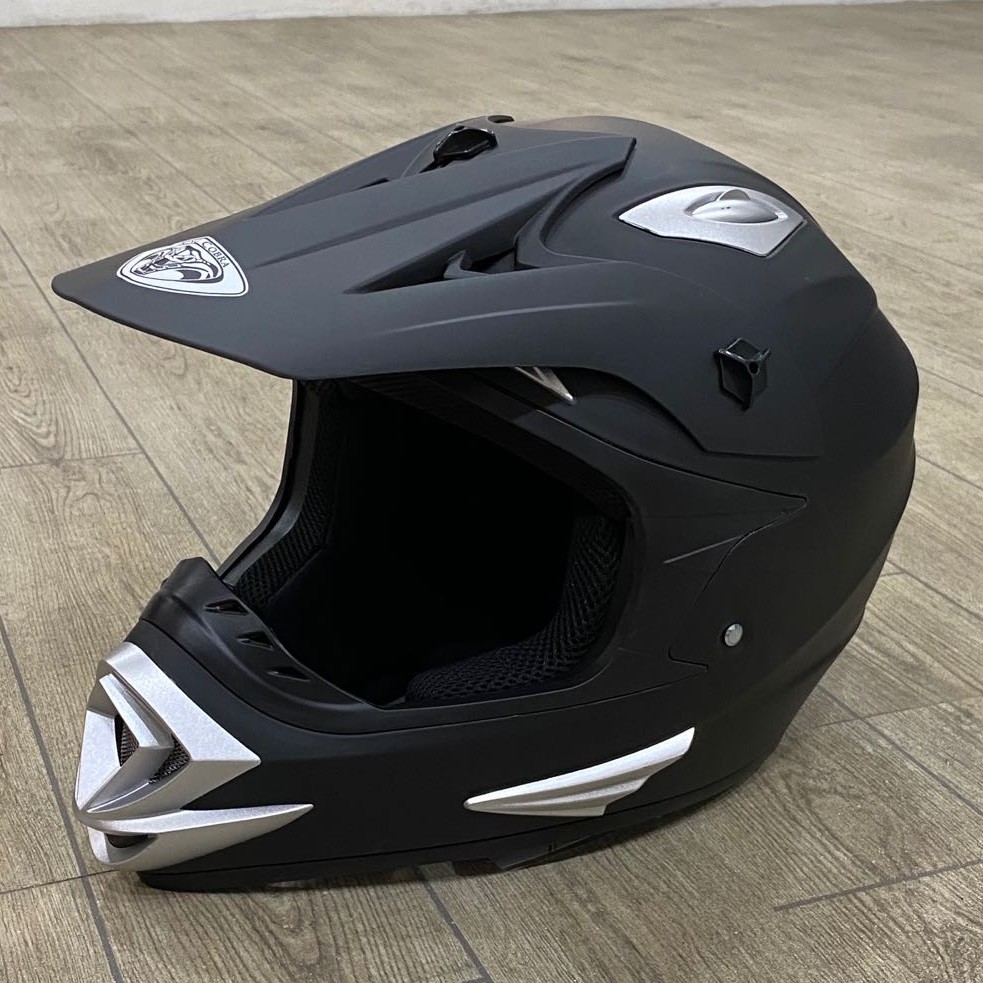 KING COBRA Motocross Helmet Matte Black K101 | Shopee Philippines