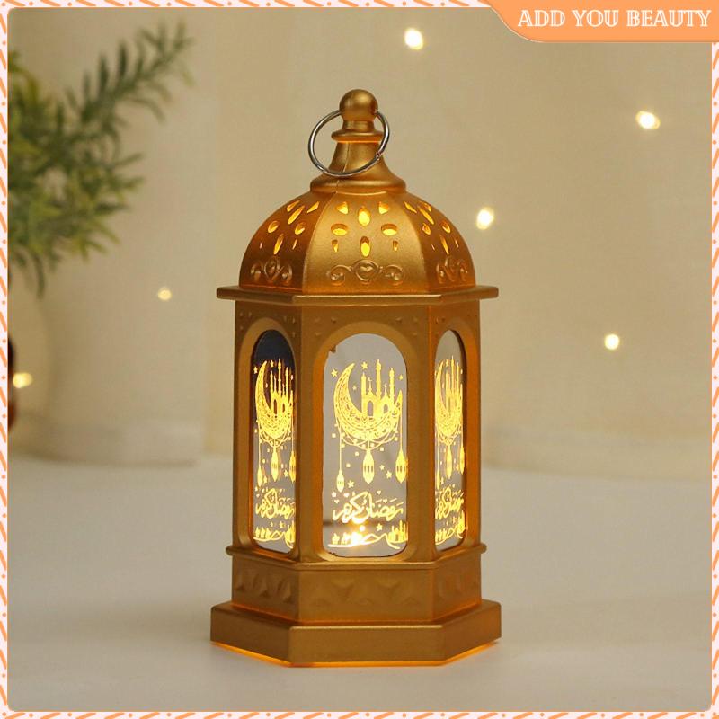 Eid Light, Eid Lantern Lights Square Ramadan Hanging Light, Element Lamp for Islamic Home Party Decoration Festival Lighting Decor Supplies