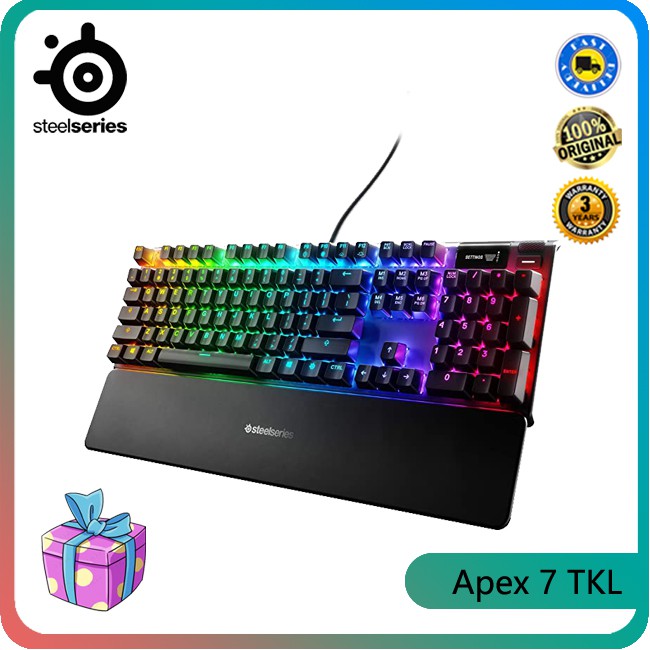 Steelseries Apex 7 Tkl Adjustable Mechanical Keyboard Compact Mechanical Gaming Keyboard Rgb Backlight Shopee Philippines