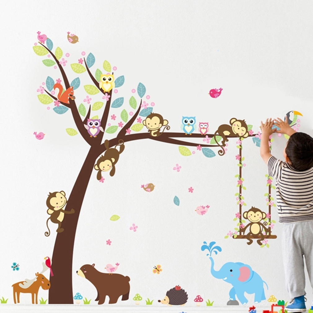 forest decal nursery