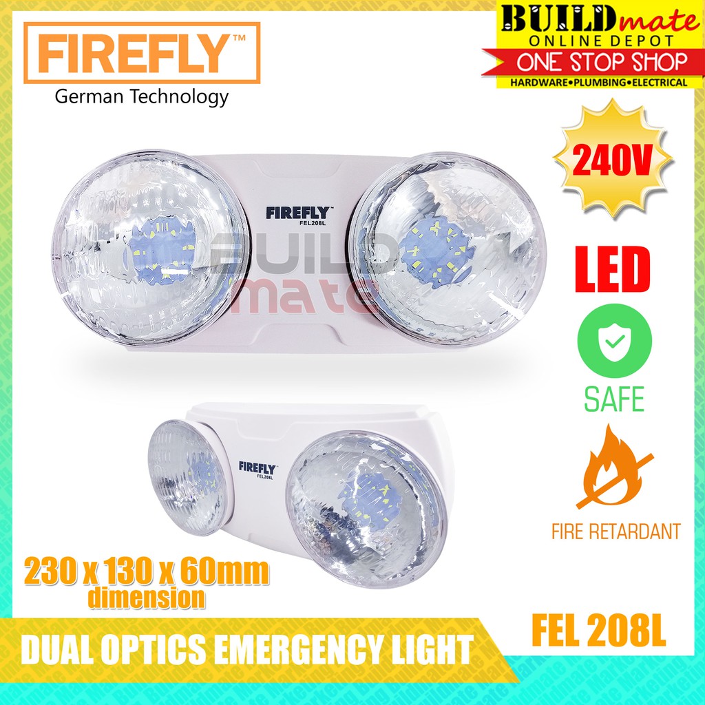 FIREFLY Dual Optics Rechargeable Commercial Safety LED Emergency Light